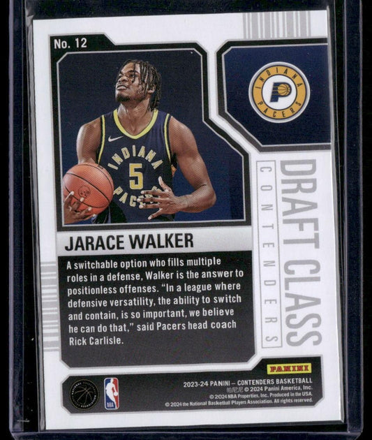 2023-24 Panini Contenders #12 Jarace Walker 2023 Draft Class Contenders