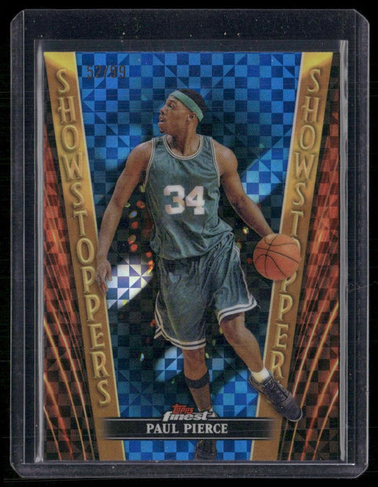 2023-24 Finest #SS-16 Paul Pierce Showstoppers Blue Checkerboard Refractors #/99