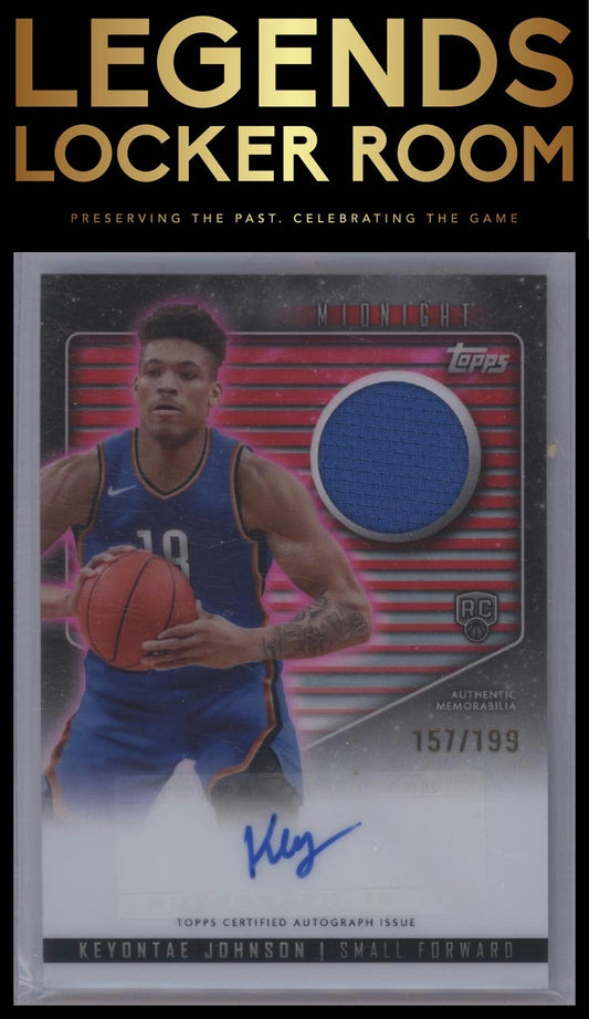 2023-24 Topps Midnight Keyontae Johnson Rookie Jersey Auto Twilight /199