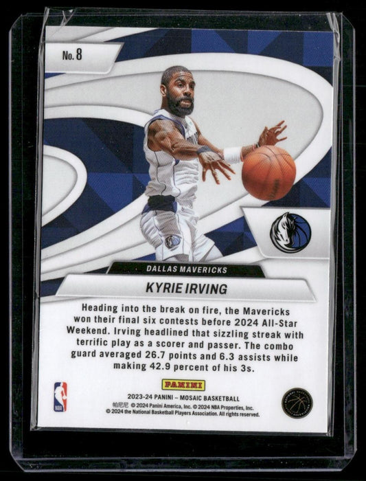 2023-24 Panini Mosaic #8 Kyrie Irving Give and Go