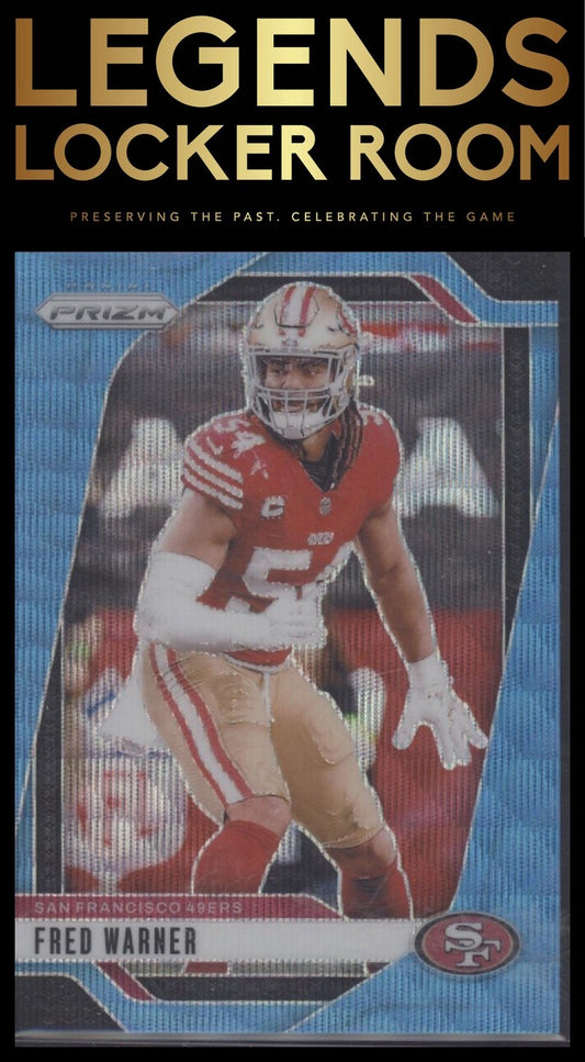 2024 Panini Prizm #255 Fred Warner Blue Wave #/230