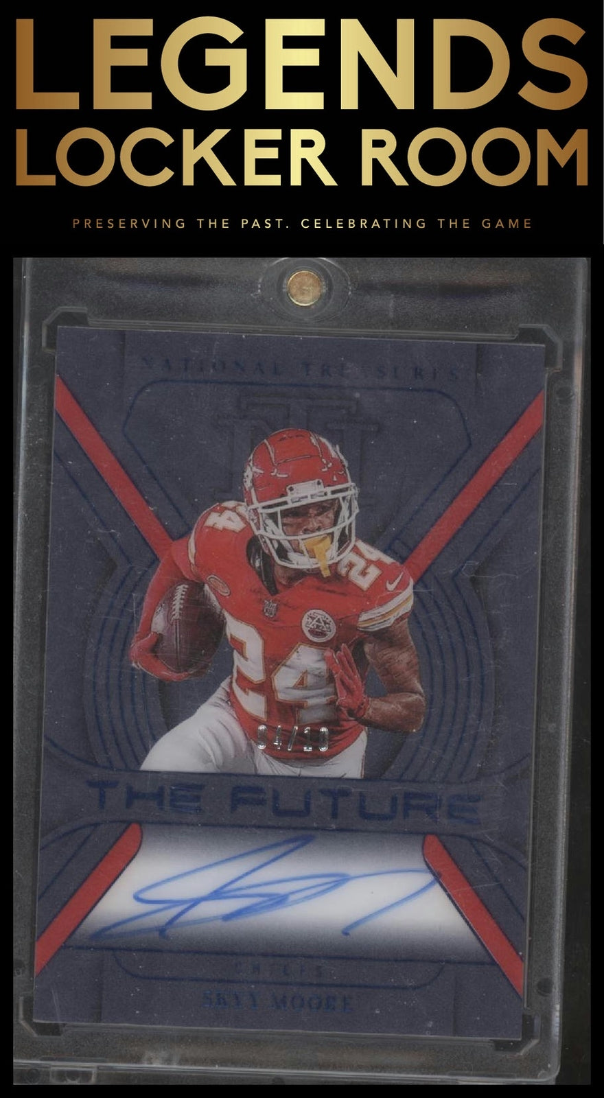 2023 Panini National Treasures #TF-SMO Skyy Moore The Future Blue Auto #/10