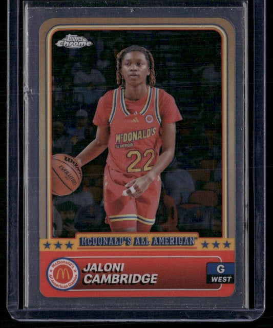 2024 Topps Chrome McDonald's All-American #14 Jaloni Cambridge