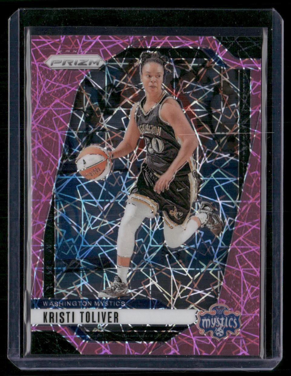 2024 Panini Prizm WNBA #12 Kristi Toliver Pink Velocity Prizms #/79