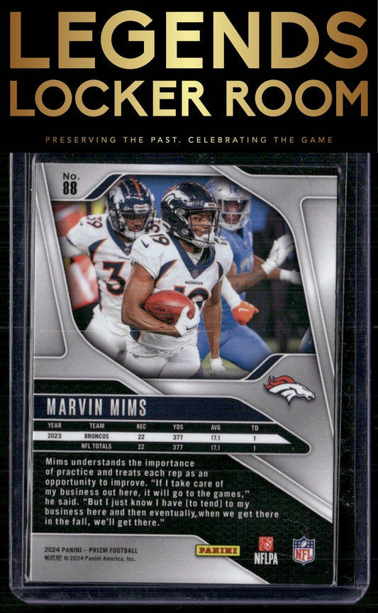 2024 Panini Prizm #88 Marvin Mims