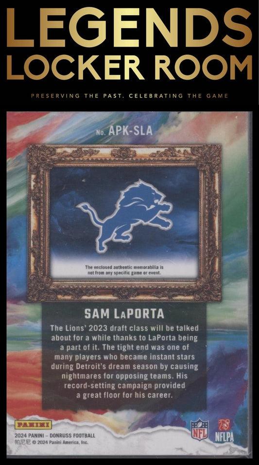 2024 Donruss #APK-SLA Sam LaPorta All Pro Kings #/425