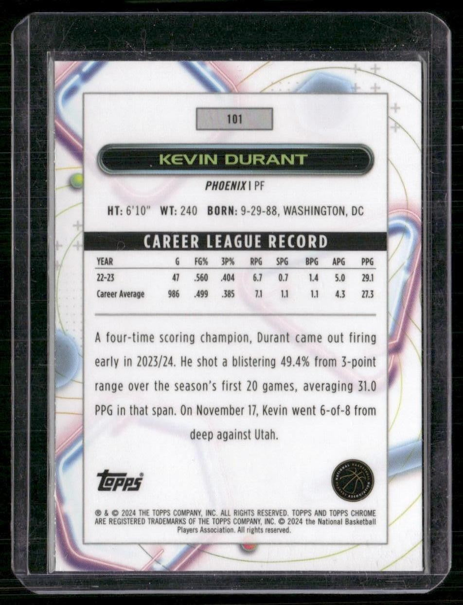 2023-24 Topps Chrome Cosmic #101 Kevin Durant Nucleus Refractors