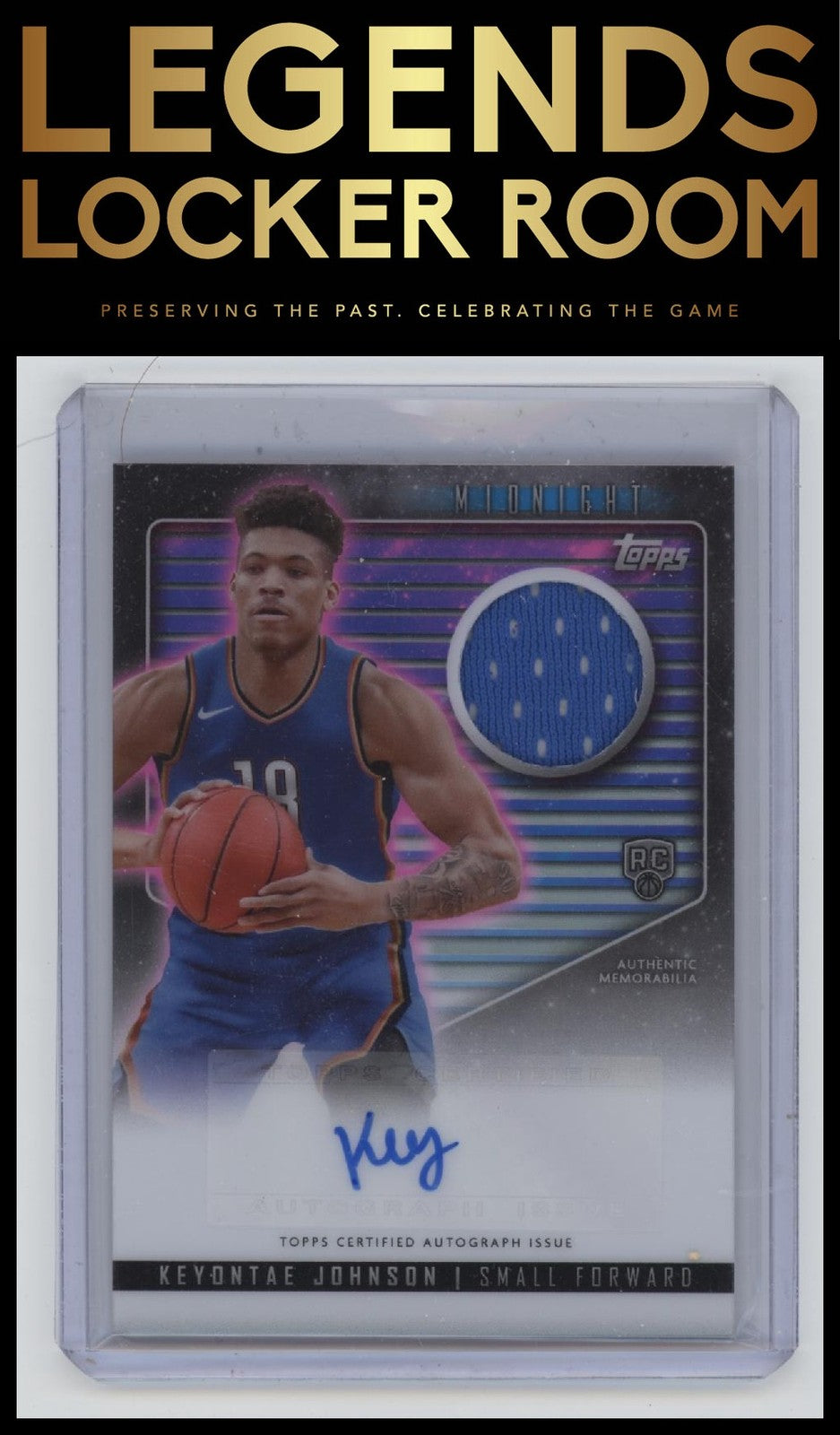 2023-24 Topps Midnight #RJA-KJ Keyontae Johnson Rookie Jersey Autographs
