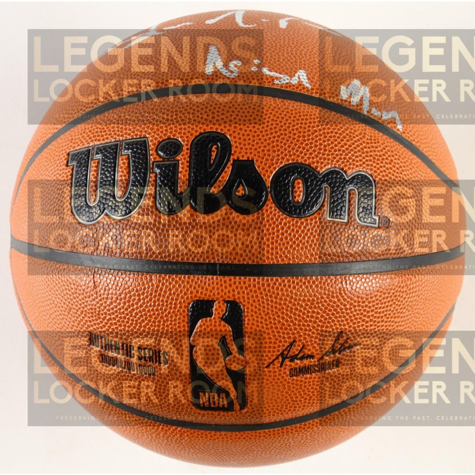 Gary Payton & Shawn Kemp Signed Basketball Inscriptions "The Glove"&"Reign Man"