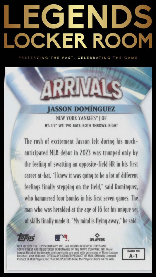 2024 Finest #A-1 Jasson Domínguez Arrivals