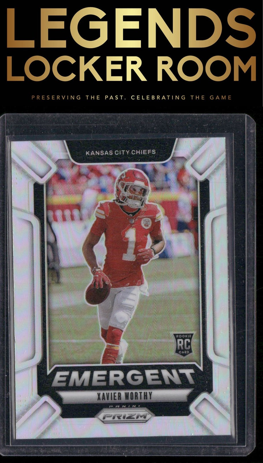 2024 Panini Prizm #7 Xavier Worthy Emergent Silver Prizm