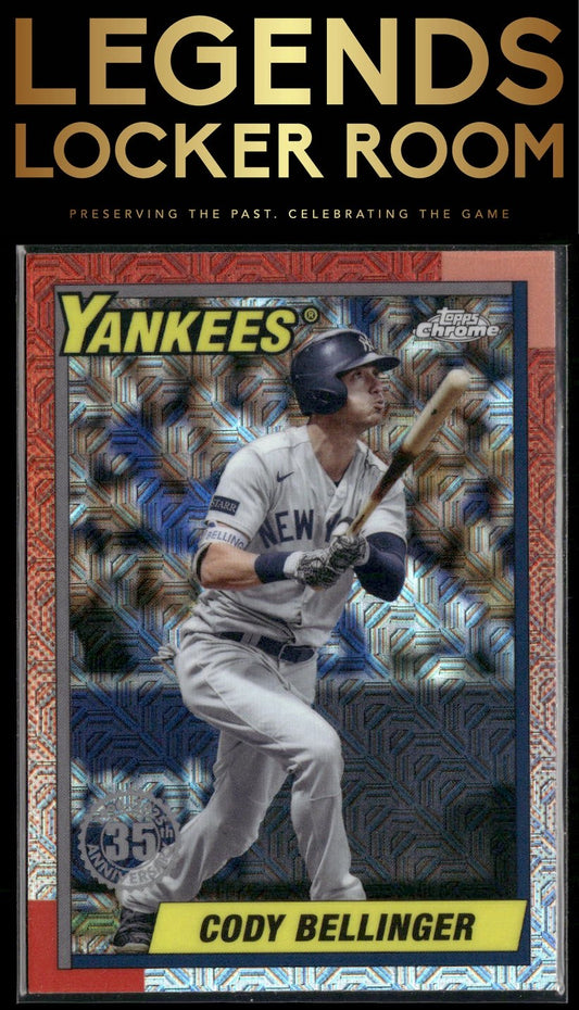 2025 Topps Cody Bellinger 1990 Topps Baseball 35th Anniversary Chrome Mojo