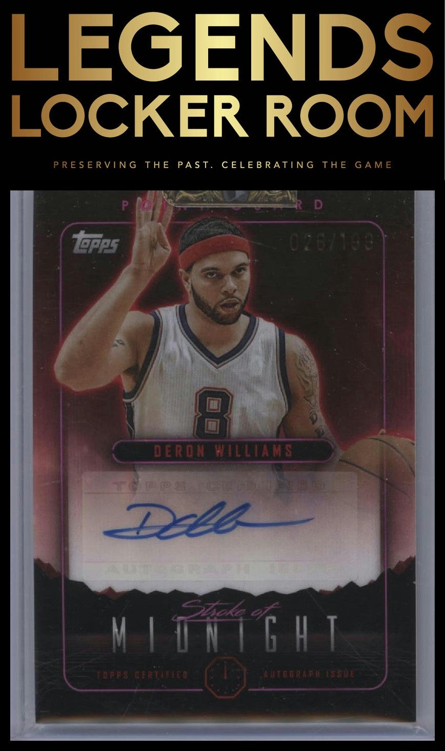 2023-24 Topps Midnight Deron Williams Stroke of Midnight Auto Twilight /199