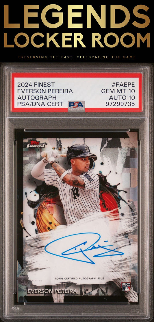 2024 Topps Finest Finest Autographs #FAEPE Everson Pereira PSA 10