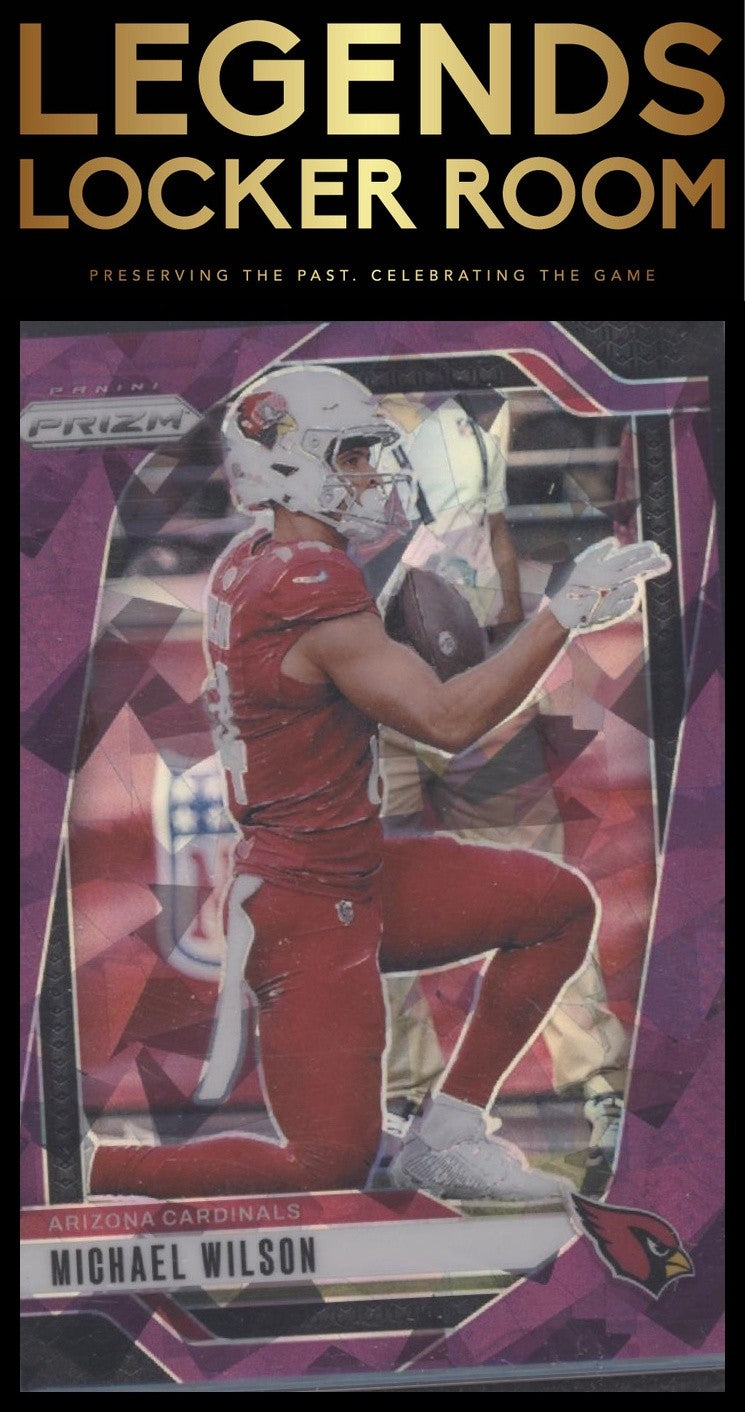 2024 Panini Prizm #3 Michael Wilson Purple Ice #/225