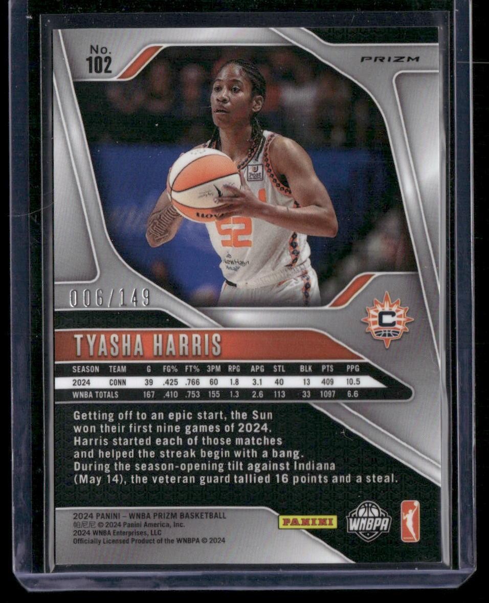 2024 Panini Prizm WNBA #102 Tyasha Harris Purple Prizms #/149