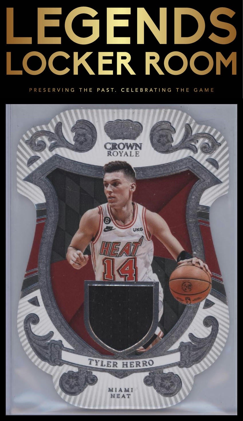 2023-24 Panini Crown Royale #COA-HER Tyler Herro Coat of Arms