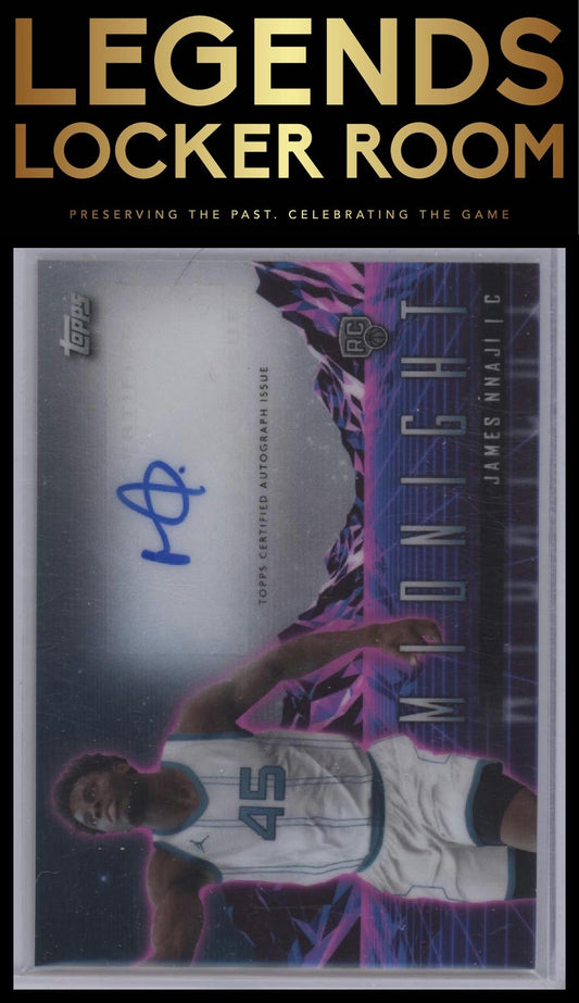 2023-24 Topps Midnight #RHS-JN James Nnaji Rookie Horizon Signatures