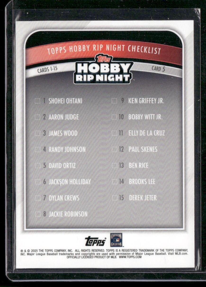 2025 Topps Hobby Rip Night #5 David Ortiz