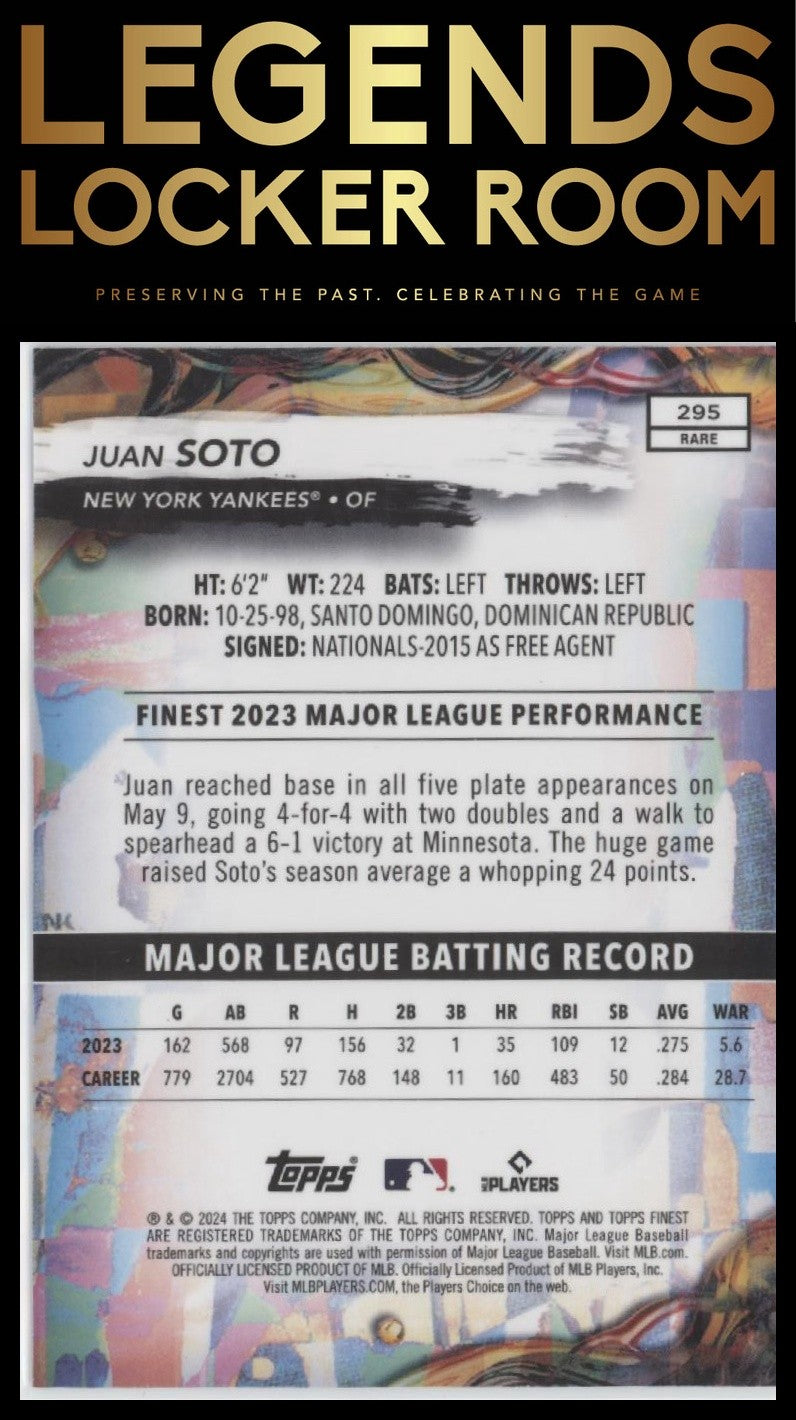 2024 Finest #295 Juan Soto