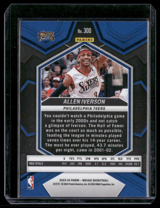 2023-24 Panini Mosaic #300 Allen Iverson