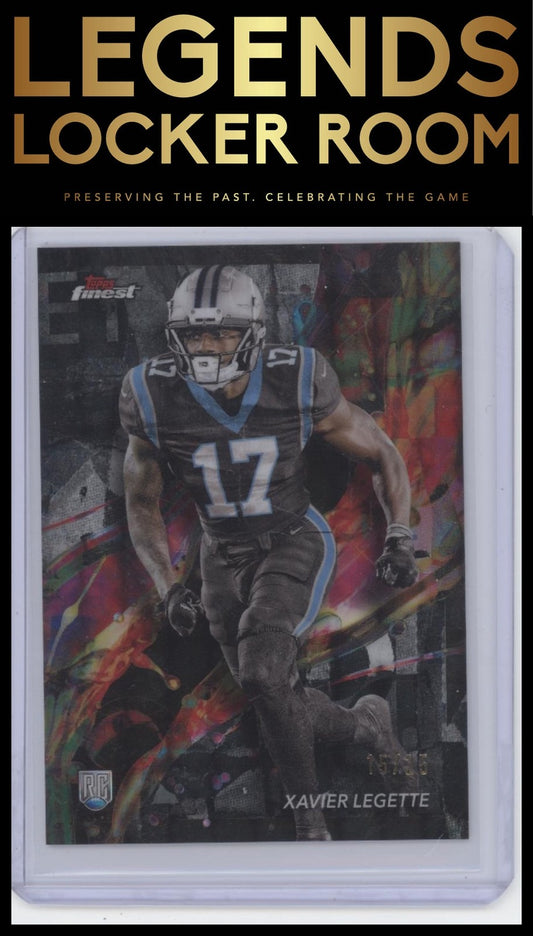 2024 Finest #87 Xavier Legette Black Refractor #/25