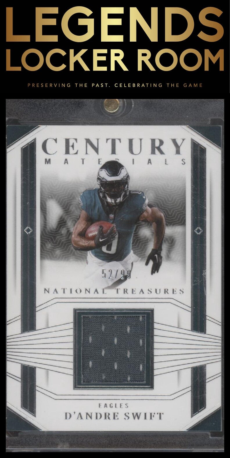 2023 Panini National Treasures #CEN-DST D'Andre Swift Century Materials #/99