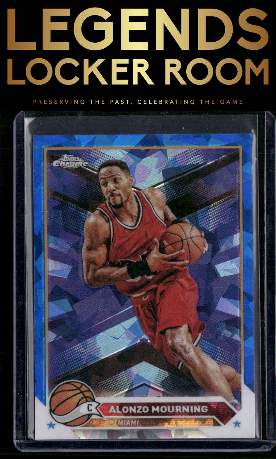 2023-24 Topps Chrome Sapphire #43 Alonzo Mourning