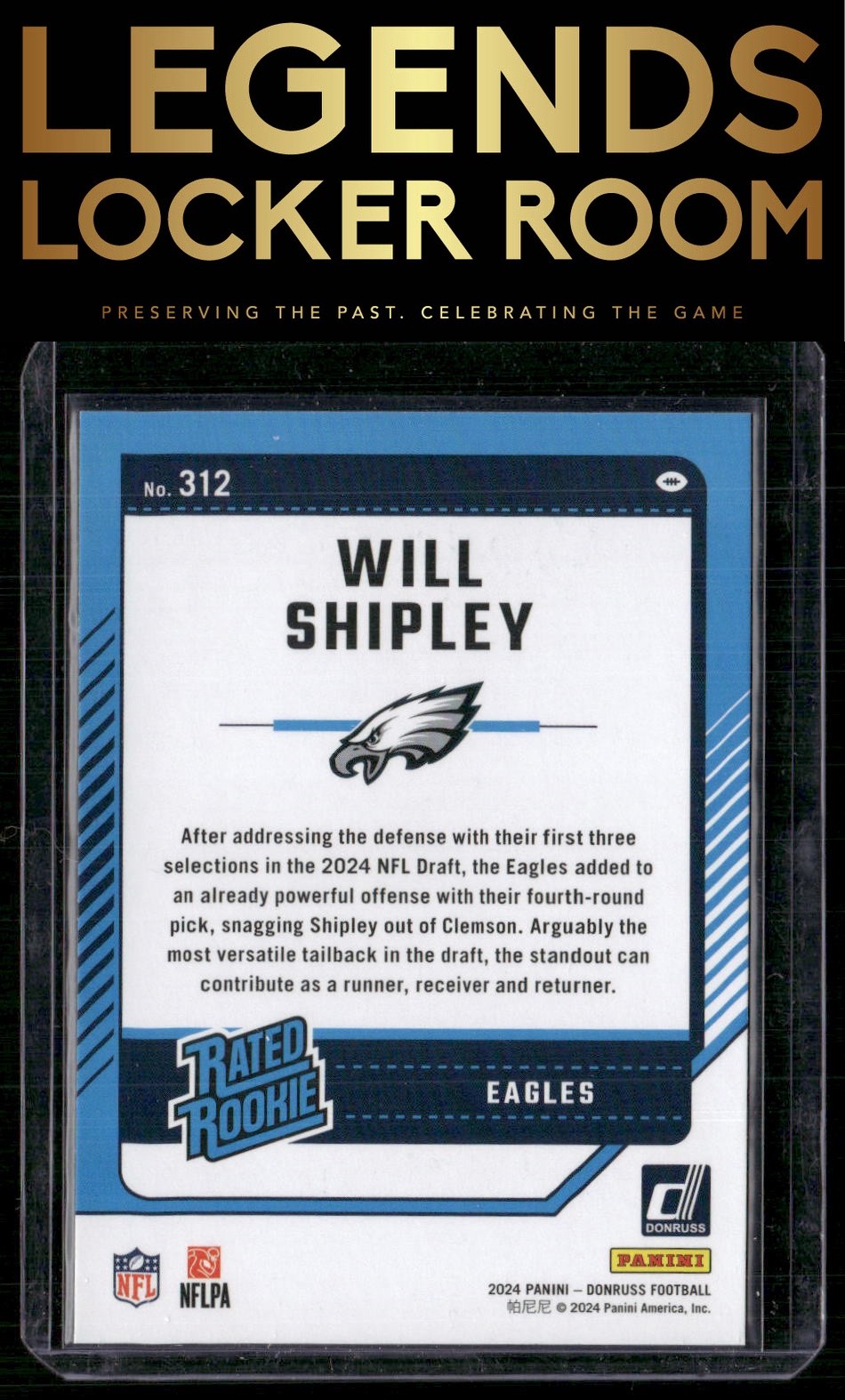 2024 Donruss #312 Will Shipley