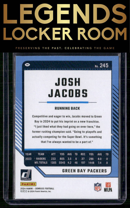 2024 Donruss #245 Josh Jacobs