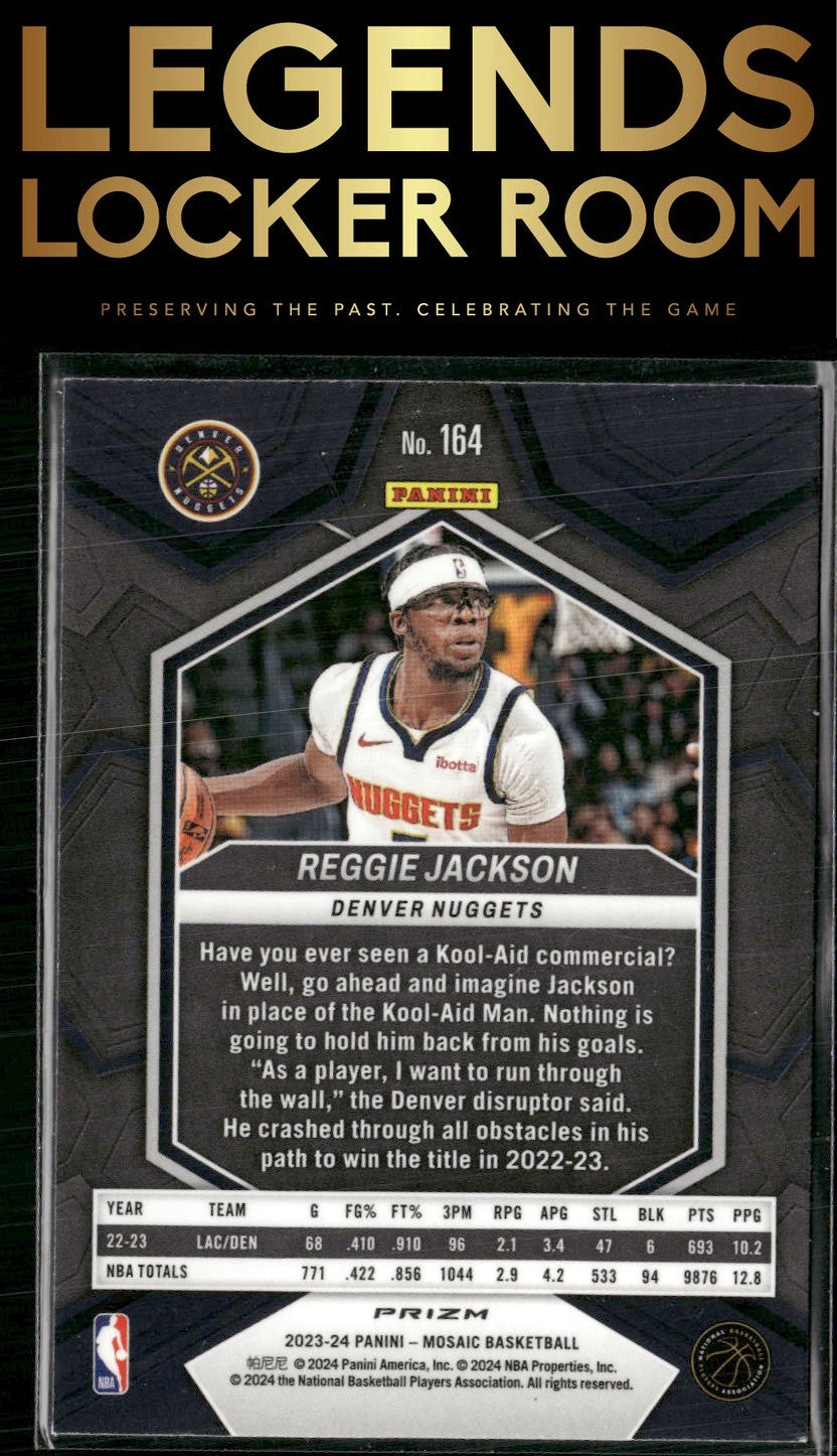 2023-24 Panini Mosaic #164 Reggie Jackson Mosaic