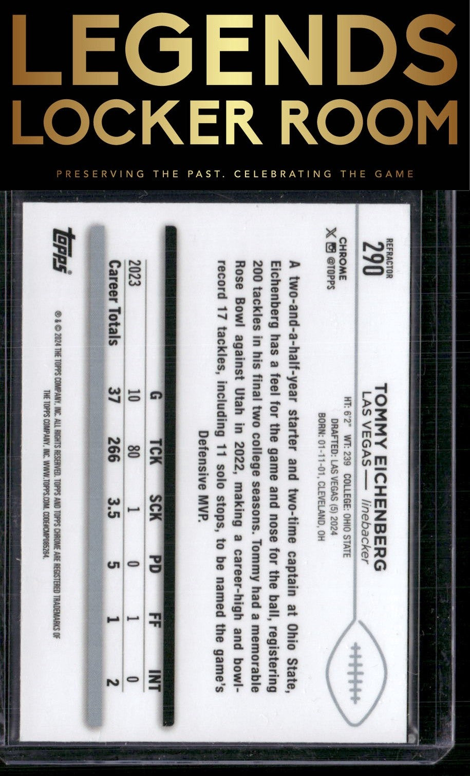 2024 Topps Chrome #290 Tommy Eichenberg Refractor