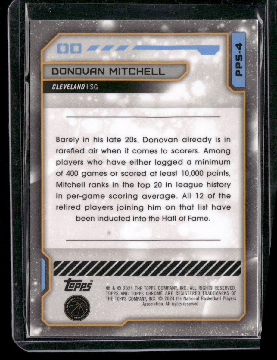 2023-24 Topps Chrome Cosmic #PPS-4 Donovan Mitchell Planetary Pursuit Sun