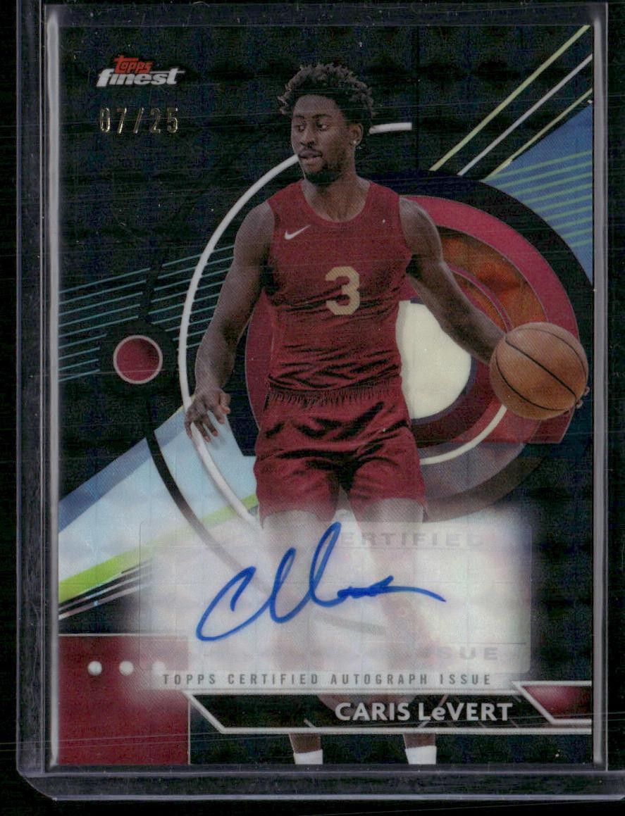 2023-24 Finest #FA-CL Caris LeVert Finest Autographs Black Refractors #/25