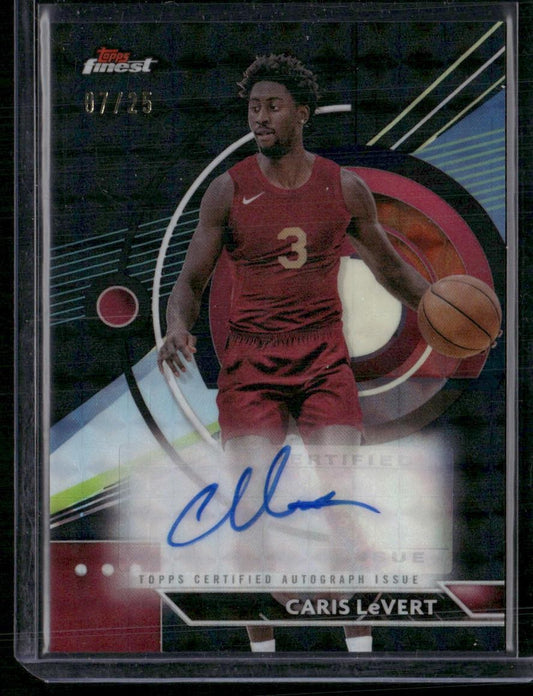 2023-24 Finest #FA-CL Caris LeVert Finest Autographs Black Refractors #/25