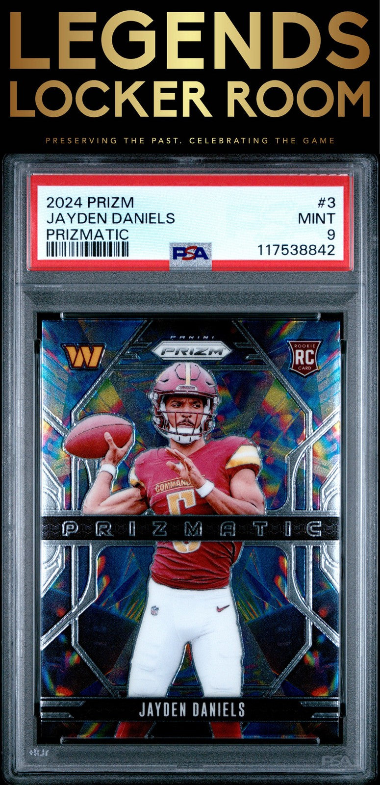 2024 Panini Prizm Prizmatic #3 Jayden Daniels PSA 9