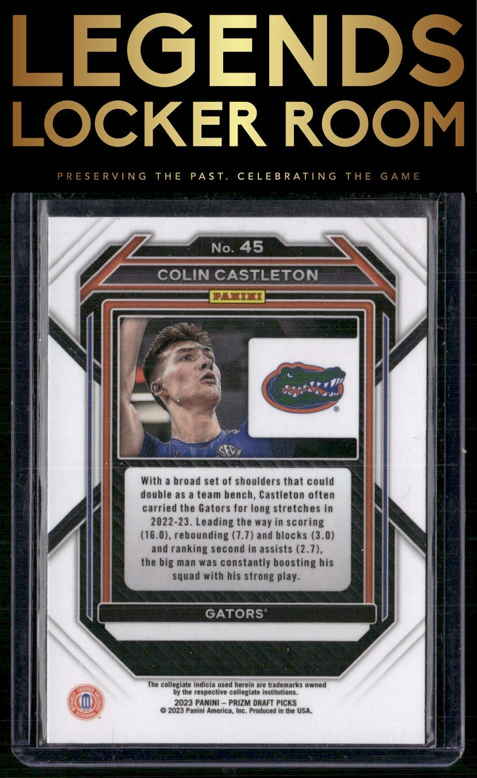 2023 Panini Prizm Draft Picks #45 Colin Castleton