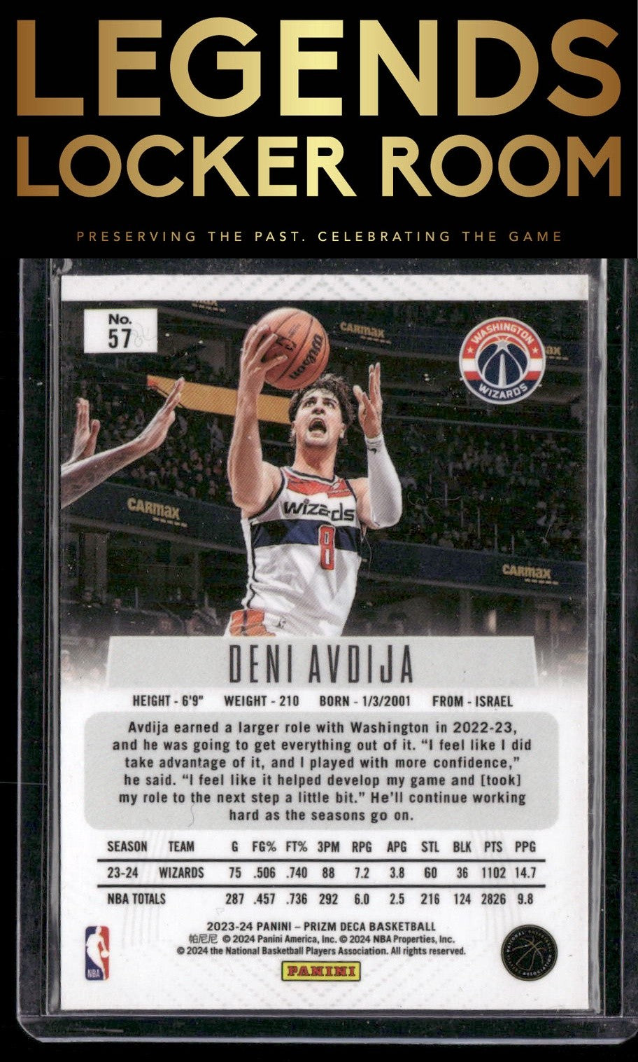 2023-24 Panini Prizm Deca #57 Deni Avdija