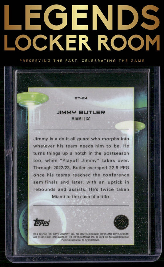 2023-24 Topps Chrome Cosmic #ET-24 Jimmy Butler Extraterrestrial Talent