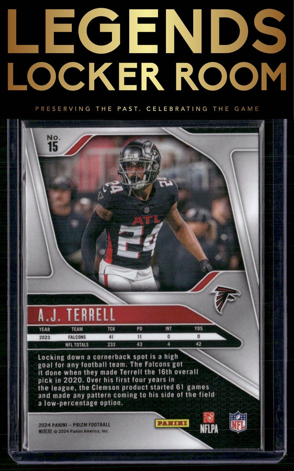 2024 Panini Prizm #15 A.J. Terrell Silver