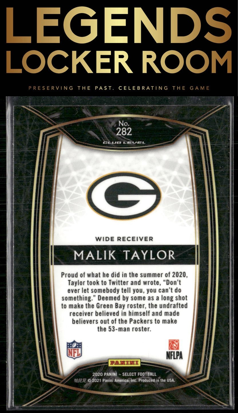 2020 Panini Select #282 Malik Taylor