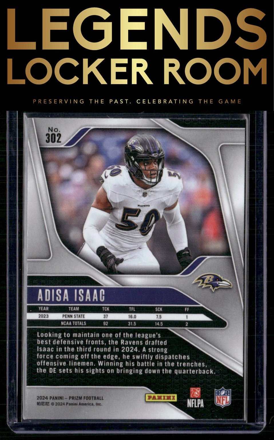 2024 Panini Prizm #302 Adisa Isaac