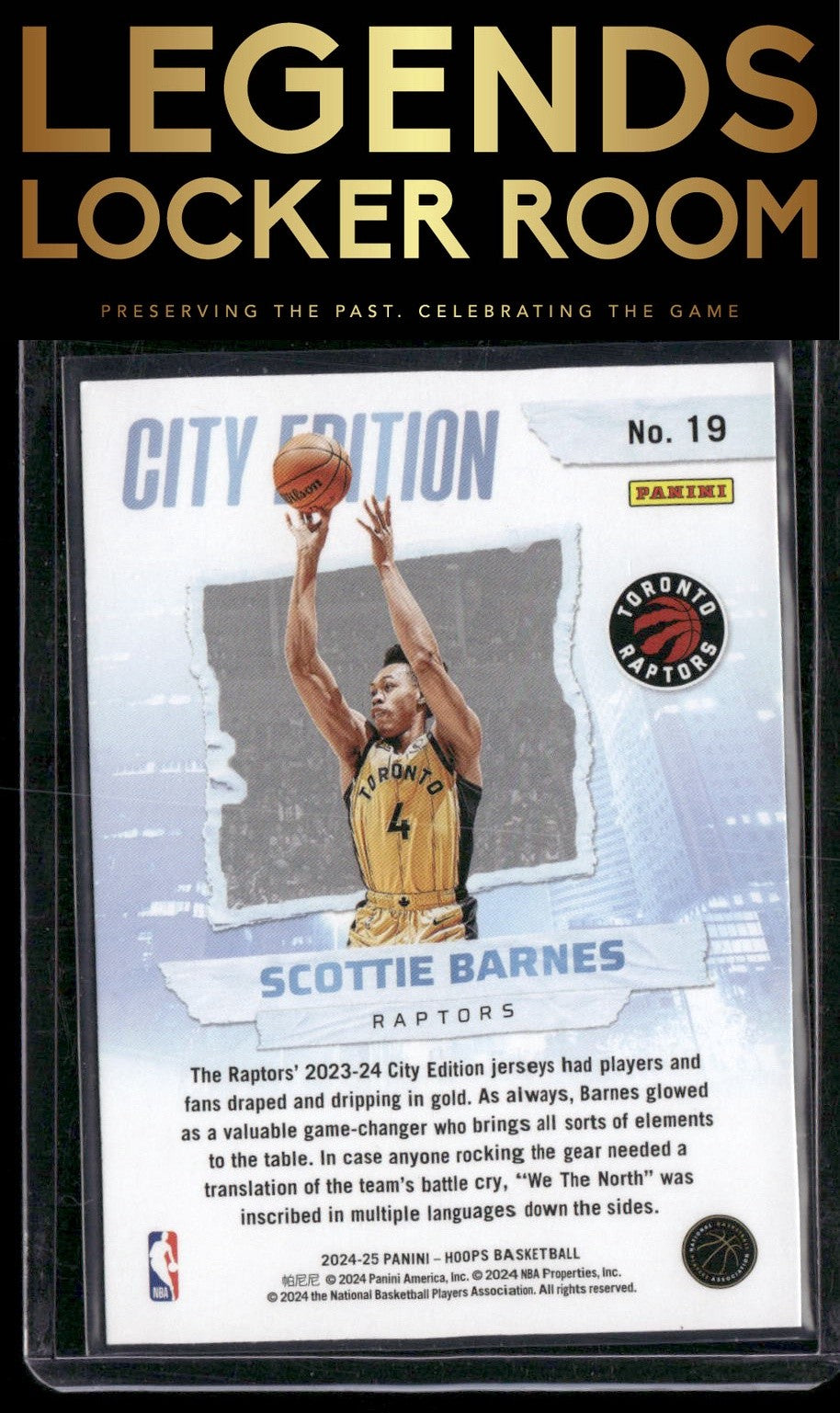 2024-25 Hoops #19 Scottie Barnes City Edition
