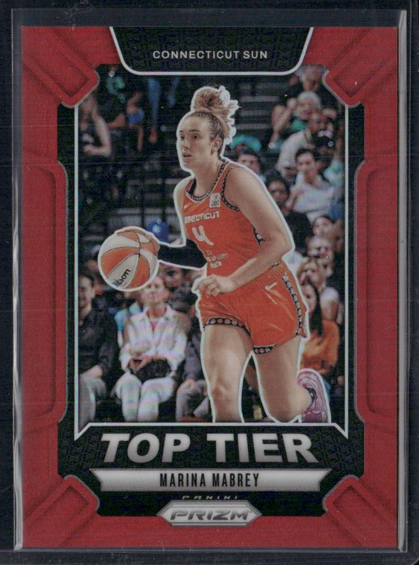 2024 Panini Prizm WNBA #8 Marina Mabrey Top Tier Prizms Red #/99