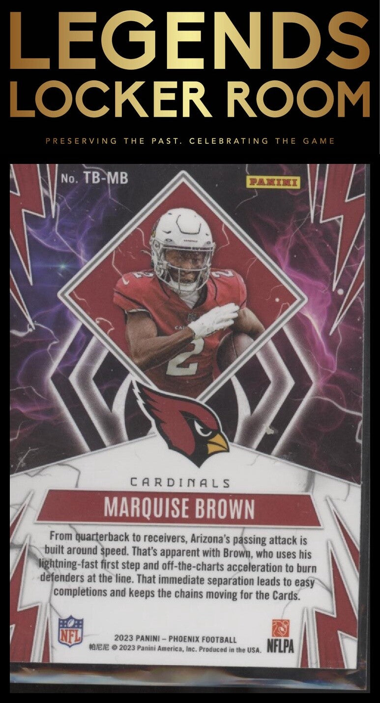 2023 Panini Phoenix #TB-MB Marquise Brown Thunderbirds