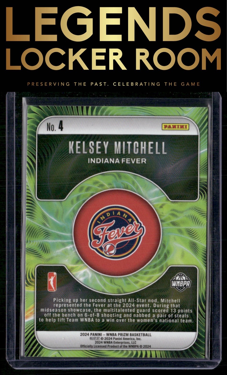 2024 Panini Prizm WNBA #4 Kelsey Mitchell Fractal