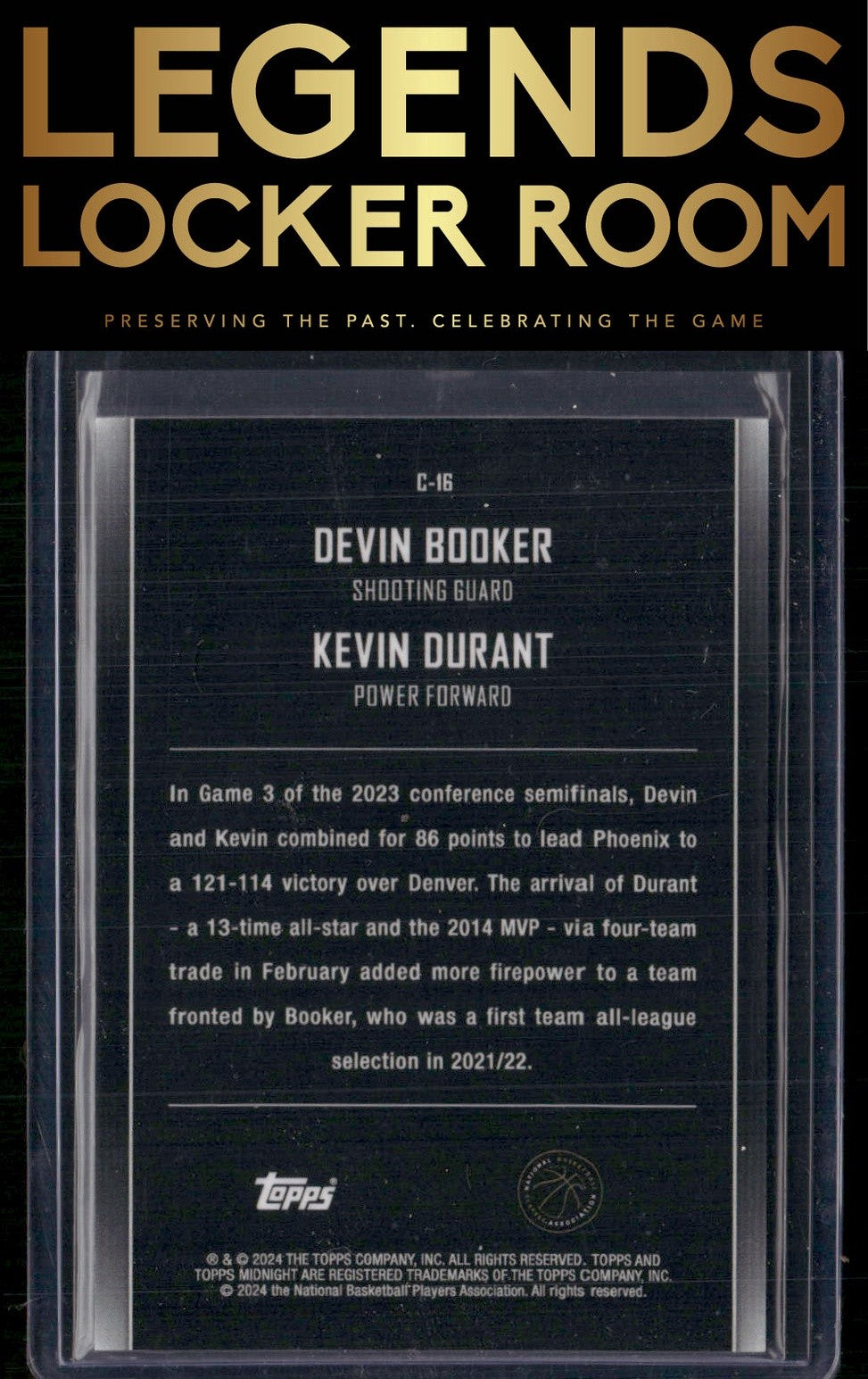 2023-24 Topps Midnight #C-16 Devin Booker / Kevin Durant Constellations