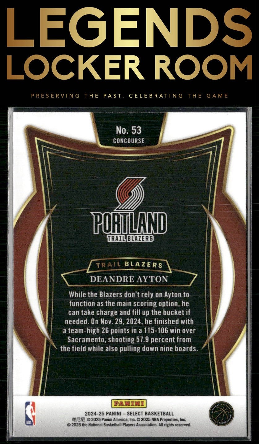 2024-25 Panini Select #53 Deandre Ayton