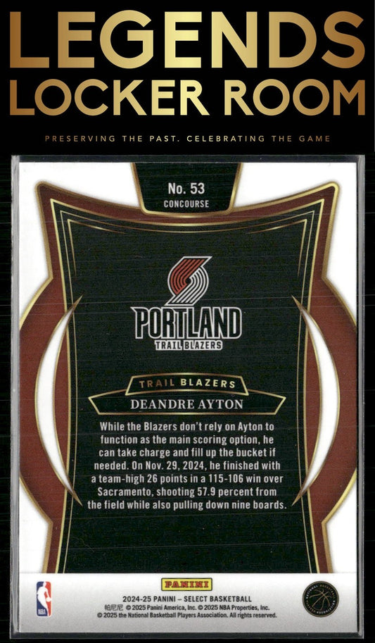 2024-25 Panini Select #53 Deandre Ayton