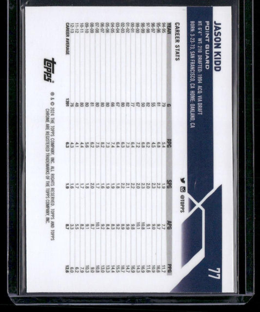 2023-24 Topps Chrome #77 Jason Kidd
